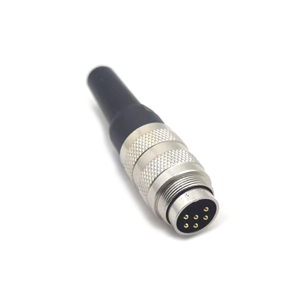 M16 6 Pin Connector Male Straight Non-Shield Waterproof Connector For Cable Field Wireable Connector