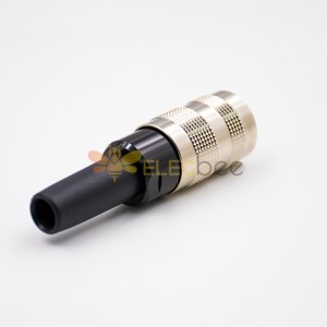 M16 7 Pin Connector Female A Coded Non-Shield 180°Field Wireable Waterproof Connector