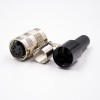 M16 7 Pin Connector Female A Coded Non-Shield 180°Field Wireable Waterproof Connector