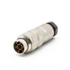 M16 Connector 14 pin Male Solder Type Straight Connector Shield