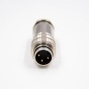 M16 Field Wireable Connector Male 3 Positions 180 Degree Waterproof All Metal Shield Connector For Cable