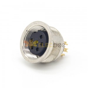 Female connector M16 6 Pin Waterproof Straight Cable Receptacles Shield