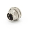 connessioni industriali M16 Straight impermeabile Male 12 Pin Cable Panel Receptacles Shield