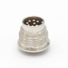 M16 8 Pin Connector 180 Degree Waterproof Male Socket Solder Cup for Cable Shield