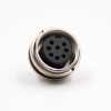 M16 8 Pin Connector Female A Coded 180 degree Waterproof Solder Bulkhead Panel Receptacles Shield