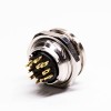M16 Socket 12 Pin 180 Degree Waterproof Female Connector Solder Cup pour Cable Shield
