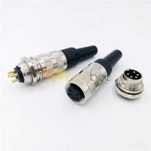 10pcs M16 5Pin Male and Female Connector One pair Circular Waterproof Connector Non-Shield