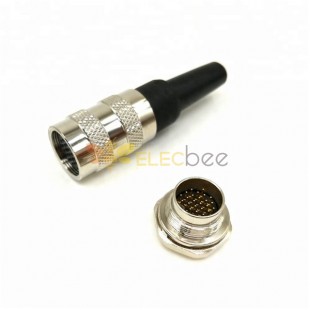 M16 24Pin Plug and Socket Waterproof Male Female Aviation Connector Non-Shield
