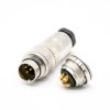 M16 6 Pin Connector Male and Female Straight Solder Type for Cable Shield