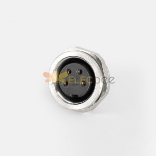 Sensor connector M16 waterproof IP65 J09 4Pin connectors female socket back mount solder type for cable