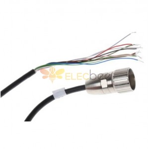 Cable M23 12pin hembra Waterproot Assemble Plug Cable de extensión recto sin escudo con 18AWG 50CM