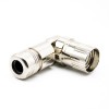 Connector M23 12 Pin Female Solder Type for Cable Shield 90 degree