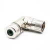 Connector M23 6Pin Female Solder Type for Cable Shield right angle