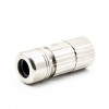 M23 12 Pin Connector Female plug Straight Solder Type for Cable Connector Shield