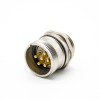 M23 Connector 6 pin Male Solder Type Straight Connector Socket for Cable Shield