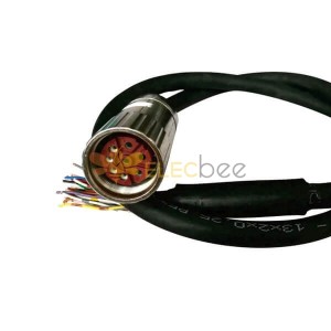 Cable codificador M23 8pin hembra Waterproot Plug Non-Shield con 1M 18AWG Assemble Cable