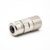 Straight M23 Connector Female Solder Type Connector for Cable Shield