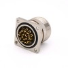 16 broches connecteur M623 Male Waterproot Straight Cable 4 Hole Flange Receptacles Shield