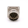 Connettore a 16 pin M623 Male Waterproot Straight Cable 4 Hole Flange Receptacles Shield