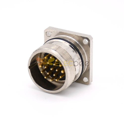 Connettore a 19 pin M623 Straight W aterproot Male Cable 4 Hole Flange Receptacles Shield