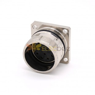 connexions femelles M623 Straight Waterproot Female Cable 4 Hole Flange Cable Receptacles Shield