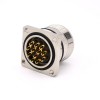 conexões femininas M623 Straight Waterproot Female Cable 4 Hole Flange Cable Receptacles Shield