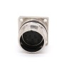 M23 12 Pin Female Straight Waterproof Female Cable 4 Hole Flange Cable Receptacles Shield