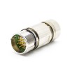 M23 12 Pin Connector Male plug Straight Solder Type for Cable Connector Shield
