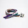 M23 Cable 19Pin Male Waterproof Socket High Flexibility Wiring Harness For Industrial Robot Shield With 75CM 20AWG Wire