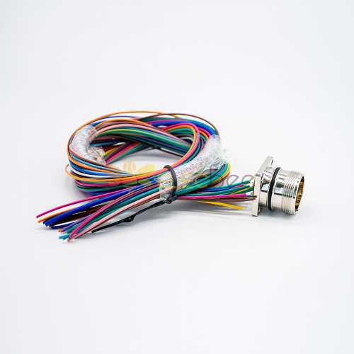 M23 Cable 19Pin Male Socket High Flexibility Wiring Harness For Industrial  Robot With 75CM 20AWG Wire