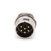 M623 6 pin Straight Male Waterproof Cable/Panel Mount Solder Type, Panel Receptacles Shield