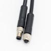 M5 Molding Cable Plug Double Ended Cordset Waterproof Non-Shield M5 4Pin Female Plug To 4Pin Male Plug With 1M 26AWG Wire 3m