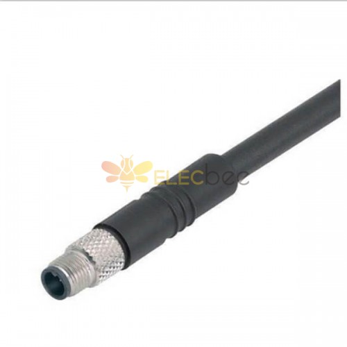 Connettore impermeabile M5 Aviation Overmould M5 3Pin Male Connettore impermeabile Non-Shield con 1M 26AWG Filo