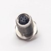 M5 4 Pin Connector Aviation Socket Female Waterproof Shield Rear Blukhead Solder for Cable