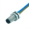 M5 Binder Connector Front Mount M5 3 Poles Male Socket Solder With 50CM 26AWG Wire Waterproof Shield