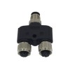 M8 B code 5Pin Adapter Screw Type Y Type One Male Connector To Two Female Connector