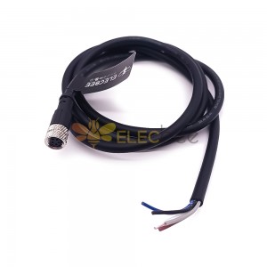 10 pcs M8 Câbles Connecteur Moulage Type M8 5Pin Femelle Plug Avec 1M 26AWG Wire