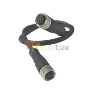 10pcs M12 Cordsets B Code 5Pin Female to Female Overmold Cable 1M AWG22 Longueur