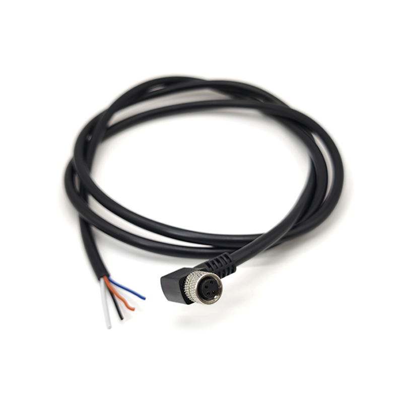 10pcs M8 4pin Кабель Plug водонепроницаемый IP67 Кодирование 4 Штепсельная 4 Штекап с 1M 24AWG щит кабель