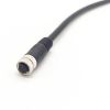 10pcs M8 Cable impermeable recto a codificación M8 4 pines hembra enchufe tipo de moldeo con 1M 24AWG cable