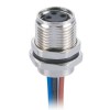10pcs M8 Female Connector Circular A Coding Front Mount 3 Cores Jack Socket With 60CM 24AWG Cable