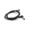 PlugM M8 3Pin para 3Pin Plug Cable Conector Impermeável Ângulo Direito Masculino para Macho Plug com 1M 24AWG Moldagem cabo