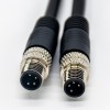 M8 4 Conductor Sensor Cables Rectomacho a Macho 2M AWG24 Chaqueta de PVC