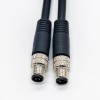 M8 4 İletken Sensör Kabloları Düz Erkek - Erkek 2M AWG24 PVC Ceket
