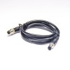M8 4Pin Conductor Sensor Cables Straight Male to Male 2M AWG24 PVC Jacket