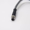 M8 5 Pin Cable Male Single Ended Cable 24AWG 1M Industrial B Coding Straight Waterproof Plug