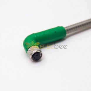 M8 Cable Assemblie 3 Pin 90 Degree Female to Female 24AWG Line length 1 meter