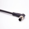 M8 8pin cable connector right angle male m8 connector molded cable 1meter