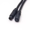 M8 Câble Fast Plug 5 Pin Mâle à Femelle B Code Straight Connector For Cable 24AWG 1M