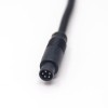M8直通快插接头电缆B扣5芯公转母直式24AWG线长1米